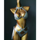 The Capri Diamond | Rhinestone-Encrusted Bikini Set