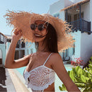 The Horizon Weave | Women's Natural Raffia Wide-Brim Straw Hat