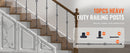 The Spiral Column | Galvanized Steel Baluster System with Hollow-Basket Motif