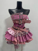 The Anti-Establishment | Y2K Punk Two-Piece Women's Set