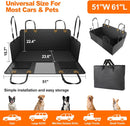 Back Seat Extender for Dogs Hammock for Car Back seat Dog Car Seat Cover with Hard Bottom Dog Car Seat Bed Supports 400lb