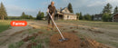 The Grade Line | Carbon-Steel Lawn Leveling Rake with 180-Degree Pivoting Handle