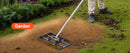 The Grade Line | Carbon-Steel Lawn Leveling Rake with 180-Degree Pivoting Handle