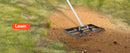The Grade Line | Carbon-Steel Lawn Leveling Rake with 180-Degree Pivoting Handle
