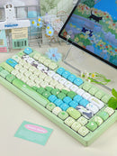 The Verdant Signal | 132-Key PBT Spring Green Keycap Set with MOA Profile