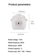The Hearth Keeper | 1.5L Ceramic Electric Slow Cooker & Tonic Steamer