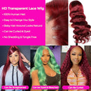 The Bordeaux | 99J Burgundy HD Lace Front Human Hair Wig