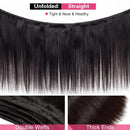 The Cascade | Bone Straight Virgin Human Hair Bundles, Natural Black