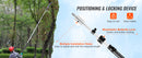 SucceBuy Manual Pole Saw Extendable Tree Pruner  Steel Blade for High Branches Trimming with Lightweight Aluminum Alloy Handle