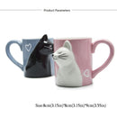 The Morning Duet | Kiss Cat Couple Ceramic Coffee Mug Set