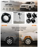 The Trail Master | 2.0 inch Front + Rear Lift Leveling Kit for Jeep Grand Cherokee WK