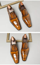 The Milan | Italian Patent Leather Oxford — Hand-Lasted Formal Business Shoe