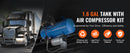 SucceBuy 12V Air Compressor with Tank 1.6 Gallon/6 L 120 psi Onboard Air Compressor System for Train Air Horns Inflating Tires