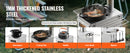 The Ember Forge | 80-Inch Stainless Steel Camping Wood Stove