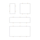 Recessed aluminum frame for white LED panel