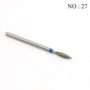 29 Types Diamond Ceramic Nail Drill Milling Cutter for Manicure Rotary Bits Cuticle Clean Accessories Nail Files Art Tools