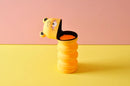 Leopard Telescopic Pop Up Silicone Pen Holder Pencil Cases