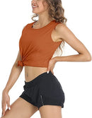 TACVASEN Women's Workout Tank Top Sleeveless Quick Dry Sun Protection Running Active Gym Yoga Tank Tops