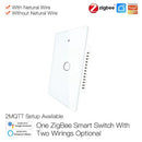 MOES ZigBee 3 Way Smart Light Switch Glass Touch Screen 4 Gang Multi Neutral Wire Hub Switches