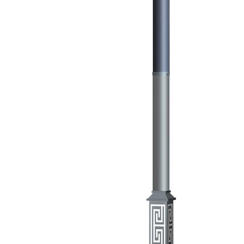 25-30W LED太阳能灯笼灯，带杆身缠绕式柔性太阳能电池板设计 2FSG036