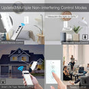 WiFi 2/3 Way Dimmer Switch RF433 Smart Glass Touch Switches With Led For Light