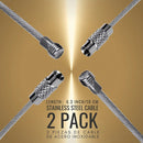 Initial Stainless Steel Luggage Tags (Rose Gold)