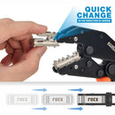 IWS-QCKIT QUICK CHANGE WIRE CRIMPING TOOL SET FOR INSULATED