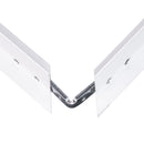 Recessed aluminum frame for white LED panel