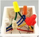 WAHSURE BLUE ELECTRICAL WIRE END CONNECTORS RIBBED CAPS BULK 100 PCS SMALL TWIST-ON WING WIRE CONNECTORS NUTS 14-6 AWG,