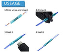 WAHSURE 160件热缩对接连接器 - 电气连接器 - 防水电线连接端子