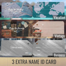 Initial Stainless Steel Luggage Tags (Rose Gold)