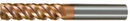 High helix angle 4 flutes square end mills