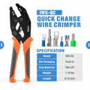 IWS-QCKIT QUICK CHANGE WIRE CRIMPING TOOL SET FOR INSULATED