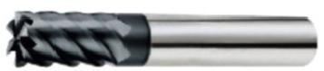 6 flutes square end mils
