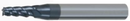 2/4 flutes square end mills