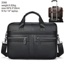 WESTAL Bag men's Genuine Leather briefcase Male man laptop bag natural Leather for men Messenger bags men's briefcases 2019