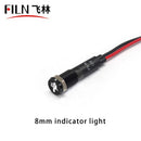 14MM IP67 Airbag Warning Symbol Indicator Light White