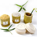 Customized Logo acceptable OEM Bamboo raw material Biodegradable cup/Cup Lids BBM-P025