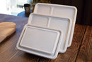 Customized Logo Acceptable OEM Bamboo Raw Material Biodegradable Dishes BBM-P004