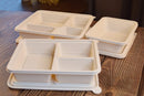 Customized Logo Acceptable OEM Bamboo Raw Material Biodegradable Dishes BBM-P004