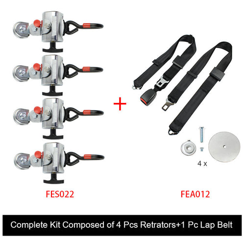 FES032 Standard Wheelchair Retractable Tie Down System