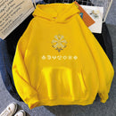 Genshin Impact Harajuku Cartoon Print Hoodie Women Loose Cute Long Sleeve Pullover Tops Harajuku Sweatshirt Tops vintage Clothes