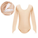 Nude Camisole Ballet Leotards for Girls Kids Seamless Underwear Skin Colored Gymnastics Leotard Adjustable