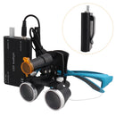 Dental Loupes Dental Magnifier Dental Lab Medical Loupes Magnification Binocular 2.5/3.5x Headlight Headlamp 3W/5W Seperately