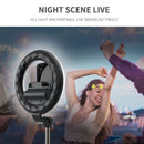 COOL DIER 4in 1 Wireless Bluetooth Selfie Stick With 6inch LED Ring Photography Light Foldable Tripod Monopod for iPhone Android