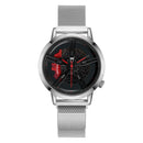 Men Watch Car Wheel Rim Hub Dial Male Wristwatch Cool Man Black Waterproof Watches Mesh Stainless Steel Quartz Relogio Masculino