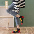 5 Pairs/Lot women socks Casual Korea cartoon animal socks Cotton Cute girl funny mouse duck ankle socks size 35-41 dropshipping