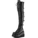 2021 Gothic Punk Fashion Women Thigh Boots Wedges High Heels Platform Over The Knee Boots Female Street Cosplay Autumn Shoes