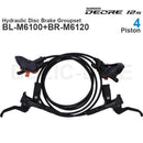 禧玛诺 DEORE M6100 M6120 油压碟刹套件，含M6100刹把和BR-M6100或M6120刹车卡钳（已组装）
