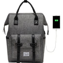 VASCHY Men Backpack Anti Theft 15.6 Inch Laptop Backpack With USB Charger Women Travel Daypacks SchoolBag Teens Leisure Backpack